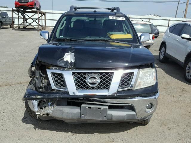 1N6AD0ER6AC401582 - 2010 NISSAN FRONTIER C BLACK photo 9