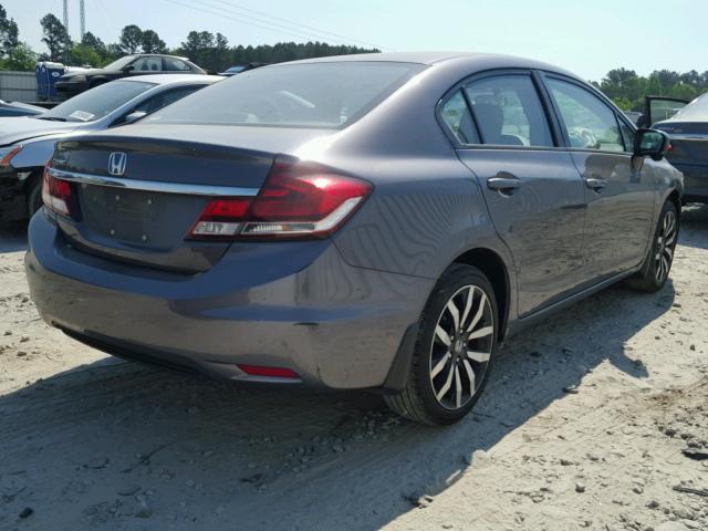 19XFB2F98FE084199 - 2015 HONDA CIVIC EXL GRAY photo 4