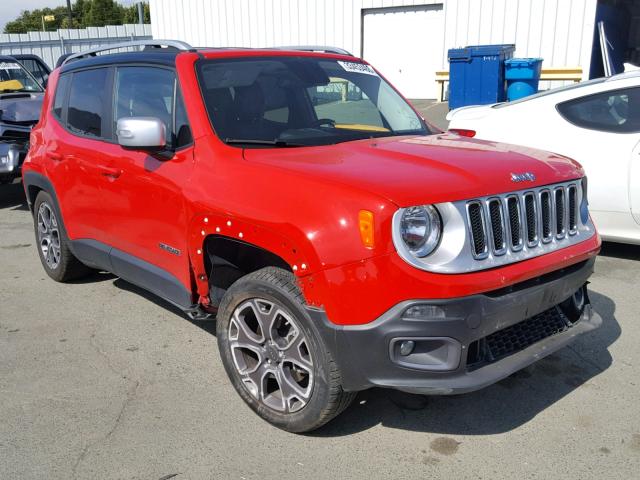 ZACCJADT5GPC59754 - 2016 JEEP RENEGADE L RED photo 1