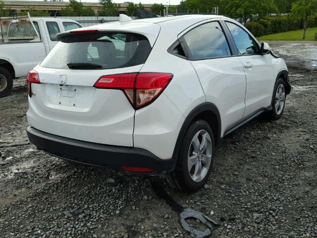 3CZRU5H37GM747801 - 2016 HONDA HR-V LX WHITE photo 4