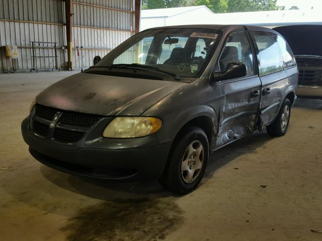 1B4GP25B32B612553 - 2002 DODGE CARAVAN SE GRAY photo 2