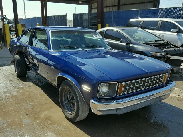 1X27D6T151724 - 1976 CHEVROLET NOVA BLUE photo 1