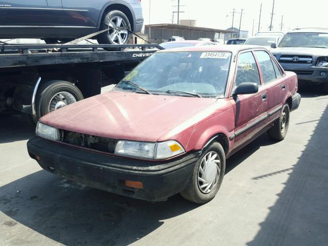 1NXAE94A6LZ106894 - 1990 TOYOTA COROLLA DL RED photo 2