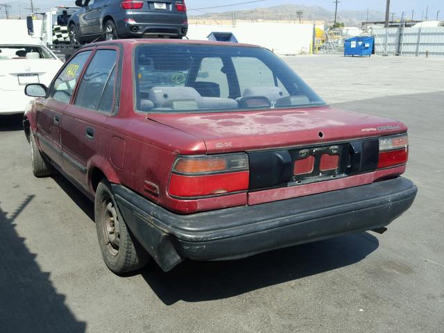 1NXAE94A6LZ106894 - 1990 TOYOTA COROLLA DL RED photo 3