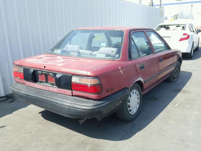 1NXAE94A6LZ106894 - 1990 TOYOTA COROLLA DL RED photo 4