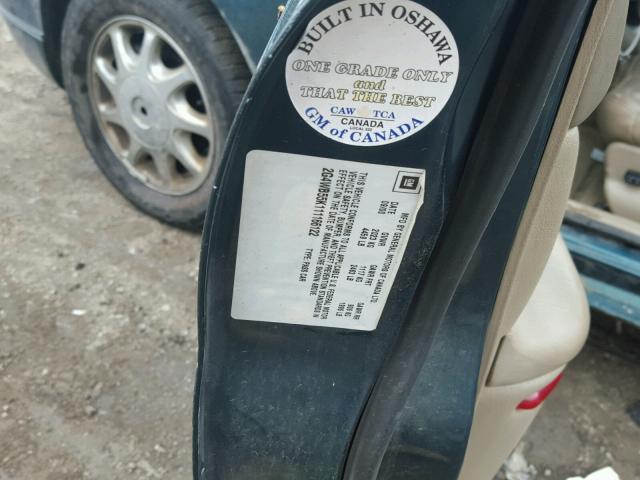 2G4WB55K111166122 - 2001 BUICK REGAL LS 绿色 照片 10