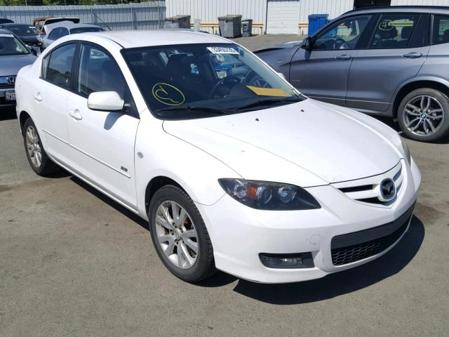 JM1BK324481839417 - 2008 MAZDA 3 S WHITE photo 1