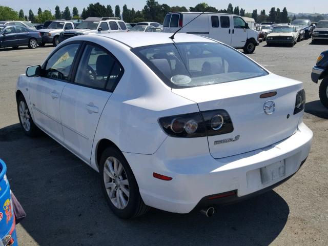 JM1BK324481839417 - 2008 MAZDA 3 S WHITE photo 3