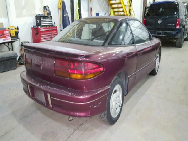 1G8ZH1576RZ195407 - 1994 SATURN SC2 MAROON photo 4