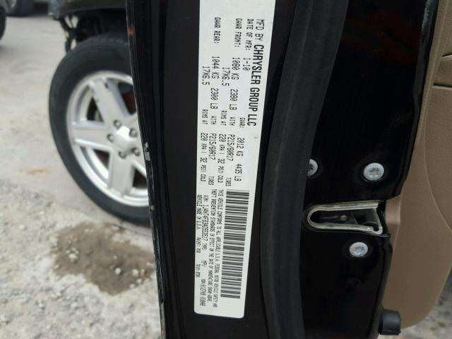 1J4NT4FB3AD553517 - 2010 JEEP COMPASS SP BLACK photo 10