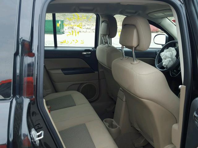 1J4NT4FB3AD553517 - 2010 JEEP COMPASS SP BLACK photo 6