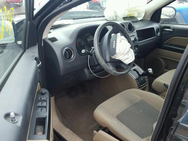 1J4NT4FB3AD553517 - 2010 JEEP COMPASS SP BLACK photo 9