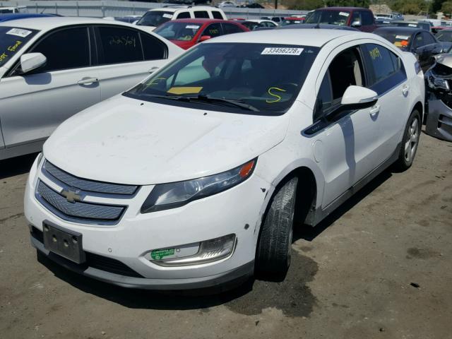 1G1RH6E4XDU106025 - 2013 CHEVROLET VOLT WHITE photo 2