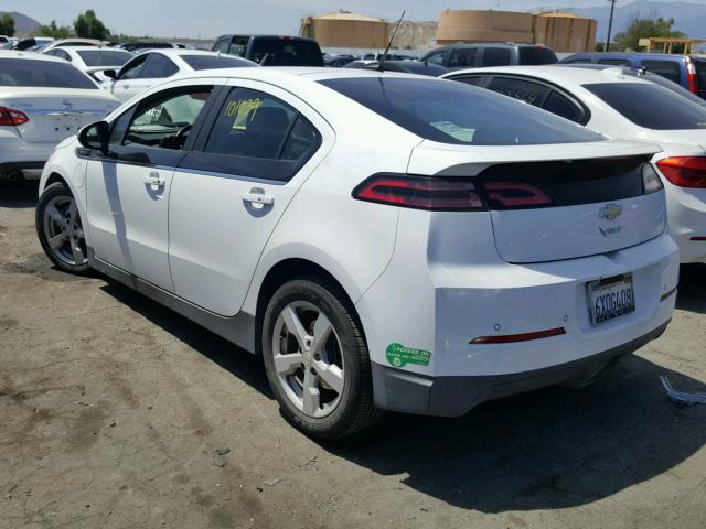 1G1RH6E4XDU106025 - 2013 CHEVROLET VOLT WHITE photo 3