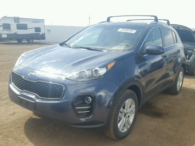 KNDPMCAC7H7100287 - 2017 KIA SPORTAGE L BLUE photo 2