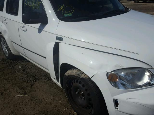 3GNCA13B69S626002 - 2009 CHEVROLET HHR LS WHITE photo 9