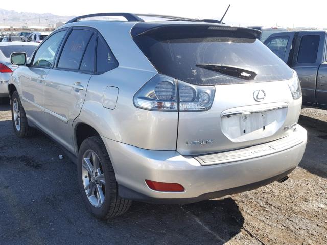 JTJHW31U060009033 - 2006 LEXUS RX 400 SILVER photo 3