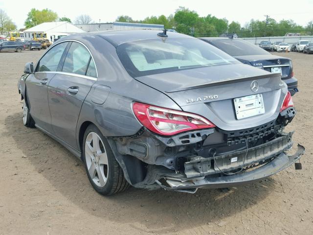 WDDSJ4GB1GN361096 - 2016 MERCEDES-BENZ CLA 250 4M GRAY photo 3