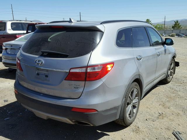 KM8SRDHF2EU068634 - 2014 HYUNDAI SANTA FE L GRAY photo 4