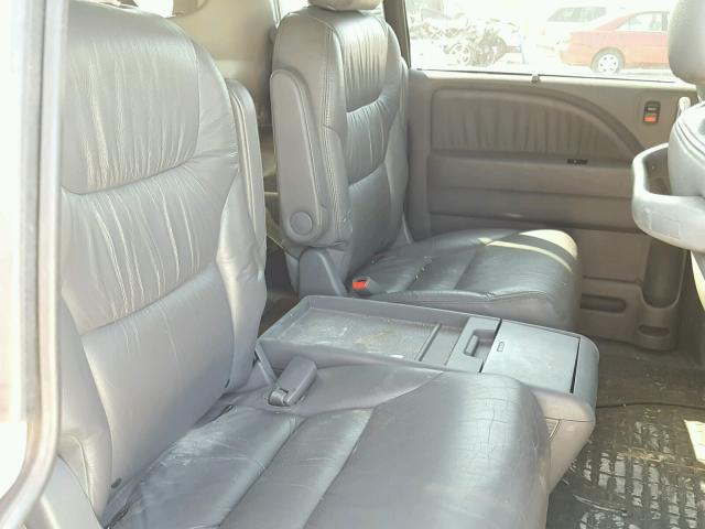 5FNRL388X6B045855 - 2006 HONDA ODYSSEY TO SILVER photo 6