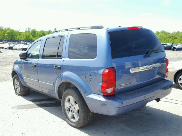 1D8HB58N57F546280 - 2007 DODGE DURANGO LI BLUE photo 3