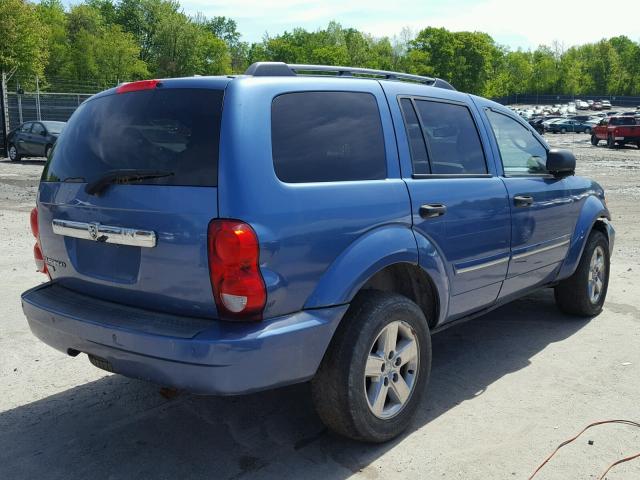 1D8HB58N57F546280 - 2007 DODGE DURANGO LI BLUE photo 4