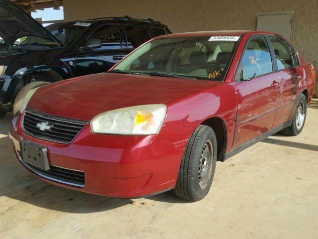 1G1ZS58F97F237769 - 2007 CHEVROLET MALIBU LS წითელი ფოტო 2