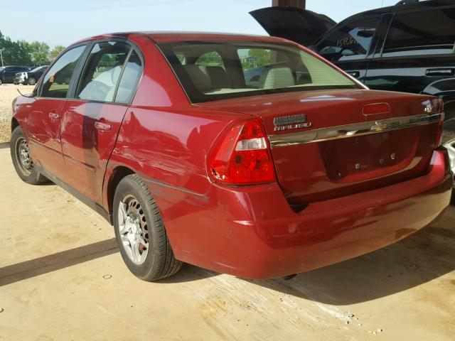 1G1ZS58F97F237769 - 2007 CHEVROLET MALIBU LS წითელი ფოტო 3