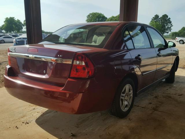1G1ZS58F97F237769 - 2007 CHEVROLET MALIBU LS წითელი ფოტო 4