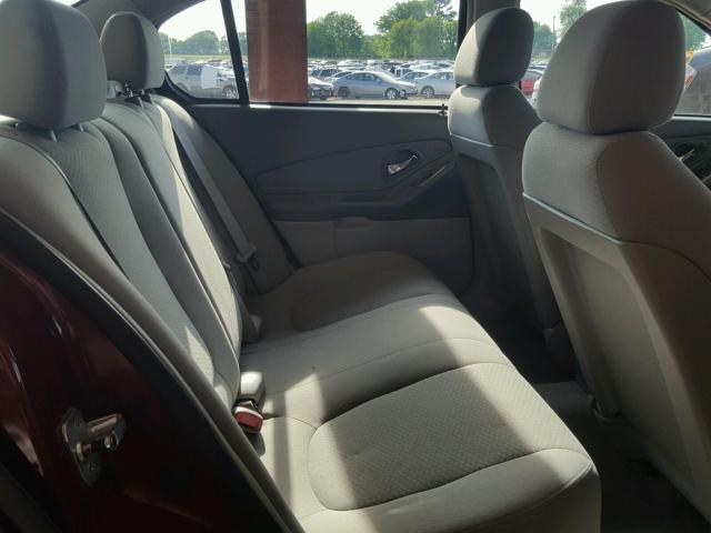 1G1ZS58F97F237769 - 2007 CHEVROLET MALIBU LS წითელი ფოტო 6