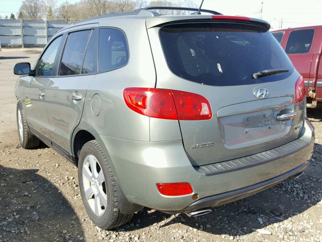 5NMSH73E77H101385 - 2007 HYUNDAI SANTA FE S GREEN photo 3