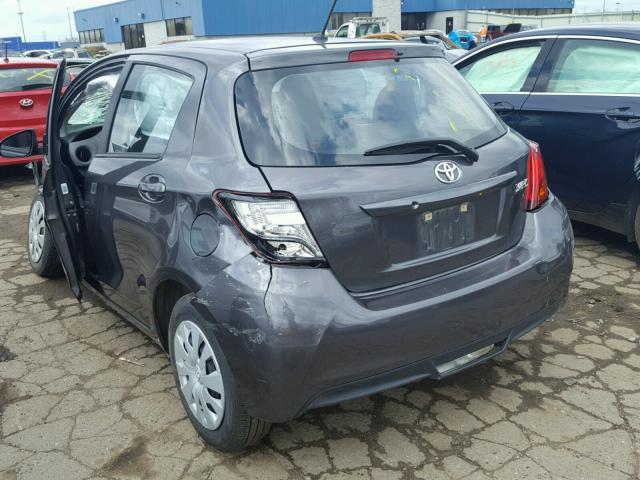 VNKKTUD35HA080968 - 2017 TOYOTA YARIS L GRAY photo 3