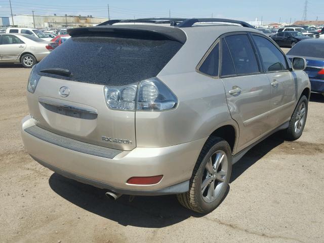 JTJHW31UX60014580 - 2006 LEXUS RX 400 GOLD photo 4