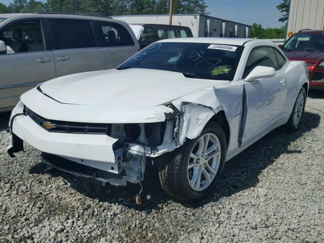 2G1FD1E38F9212689 - 2015 CHEVROLET CAMARO LT WHITE photo 2