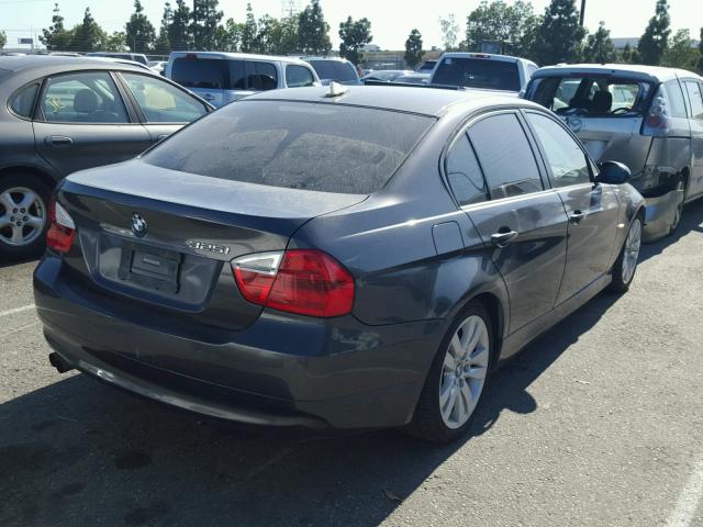 WBAVB17506NK33635 - 2006 BMW 325 I AUTO GRAY photo 4