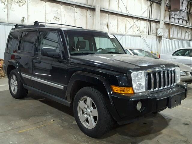 1J8HG48N76C139001 - 2006 JEEP COMMANDER BLACK photo 1