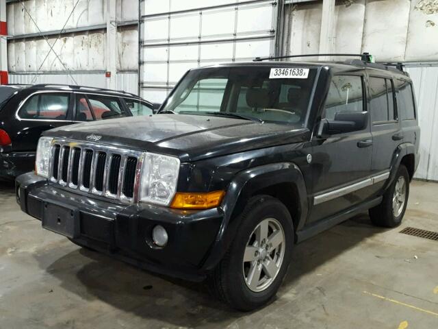 1J8HG48N76C139001 - 2006 JEEP COMMANDER BLACK photo 2