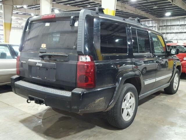 1J8HG48N76C139001 - 2006 JEEP COMMANDER BLACK photo 4