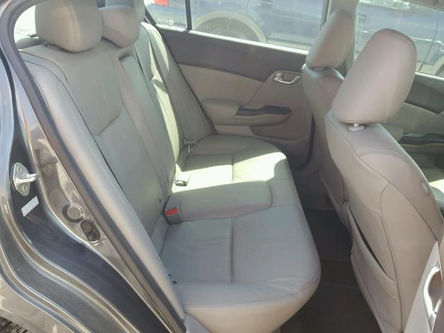 2HGFB2F98CH519496 - 2012 HONDA CIVIC EXL ნაცრისფერი ფოტო 6