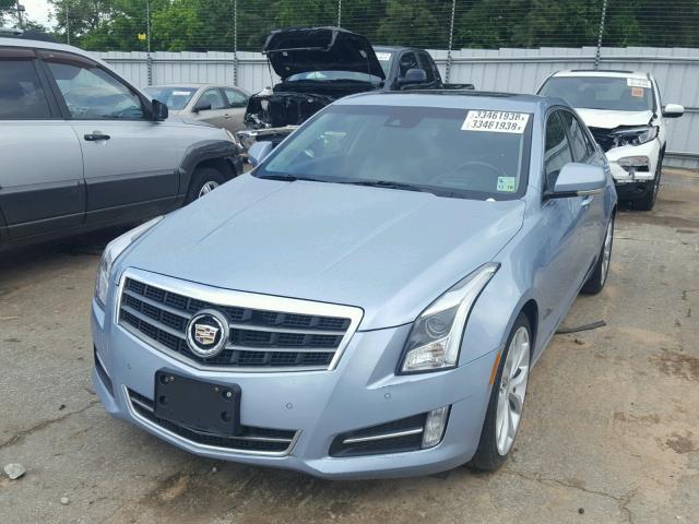 1G6AE5SX3D0137942 - 2013 CADILLAC ATS PREMIU BLUE photo 2