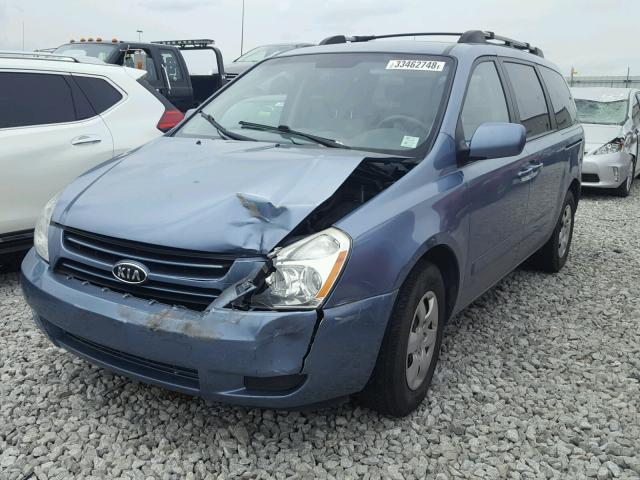 KNDMB233166085059 - 2006 KIA SEDONA EX BLUE photo 2