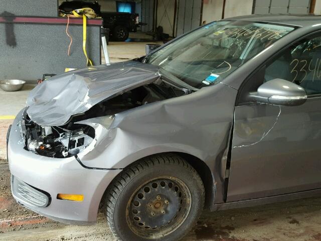 WVWDB7AJ7AW367908 - 2010 VOLKSWAGEN GOLF GRAY photo 9