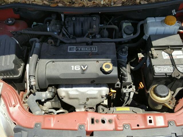 KL1TD56668B101416 - 2008 CHEVROLET AVEO BASE Bordeaux photo 7