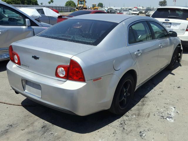 1G1ZC5EB7A4106986 - 2010 CHEVROLET MALIBU 1LT 银色 照片 4