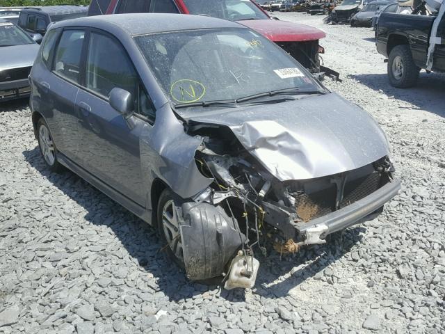 JHMGD38667S003852 - 2007 HONDA FIT S GRAY photo 1