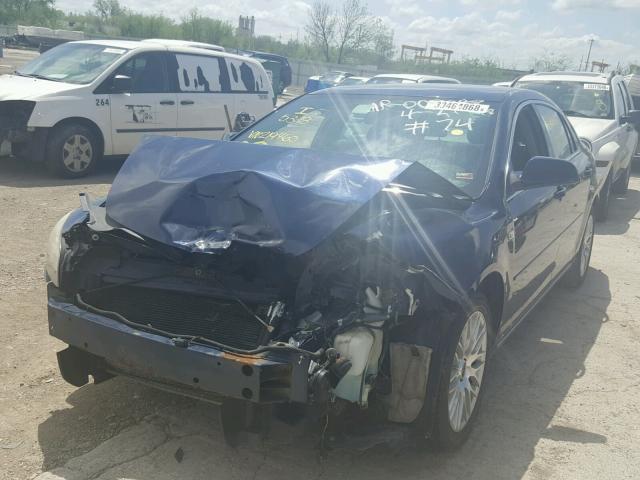 1G1ZH57B784219460 - 2008 CHEVROLET MALIBU 1LT BLUE photo 2
