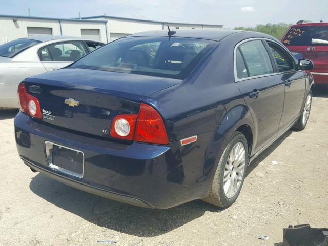 1G1ZH57B784219460 - 2008 CHEVROLET MALIBU 1LT BLUE photo 4