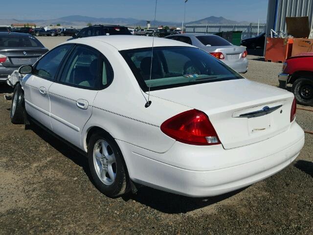 1FAFP53U42G169567 - 2002 FORD TAURUS SE WHITE photo 3