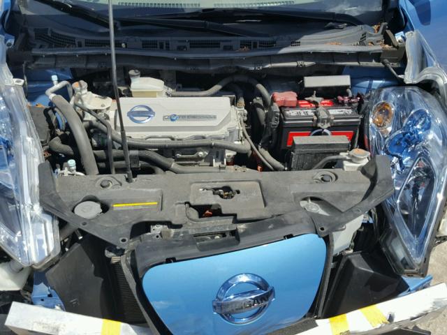 JN1AZ0CP3CT018470 - 2012 NISSAN LEAF SV BLUE photo 7