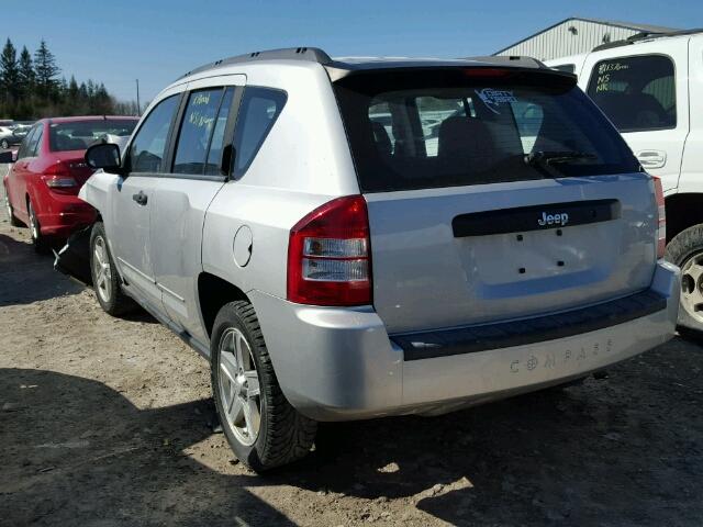 1J4FT47B89D237559 - 2009 JEEP COMPASS SP SILVER photo 3